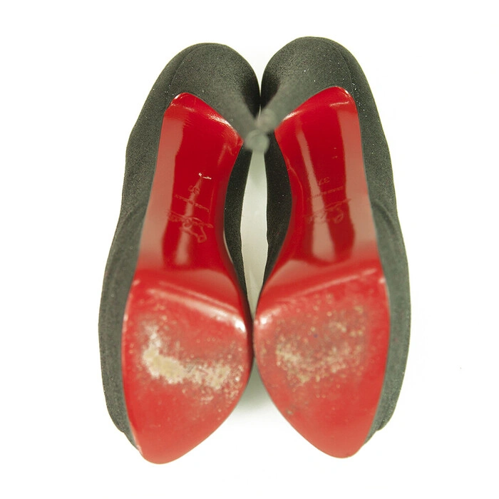 Christian Louboutin Μπλε Glittery Lady Peep Πλατφόρμα Γόβες Peep