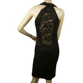 Julien McDonald Black Lace Back Sleeveless Knee Length Cocktail Evening dress