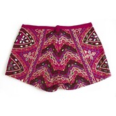 Manoush Ethnic Hippie Magenta Purple Embroidery Shorts Summer Holiday sz 36