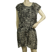 IRO Black & White Cantela Print Viscose Mini Dress size 36