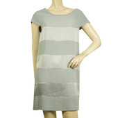 Sonia by Sonia Rykiel Blue Tone on Tone Stripes Cap Sleeves Mini Dress size 36