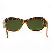 Gianni Versace S95 Vintage Brown Tortoise Gold Tone Medusa Rare Sunglasses