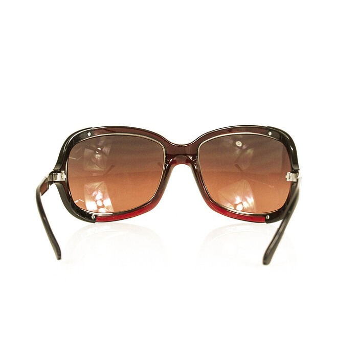 Valentino 5562/S Burgundy Black Rhinestones Oversize Designer Sunglasses