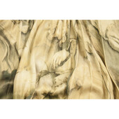 Alexander McQueen ancient gods print mini dress with chain at round collar 40 IT