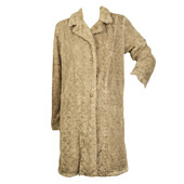 Divertimento Beige Button Front Hairy Polyester Long Cardi Cardigan size 2