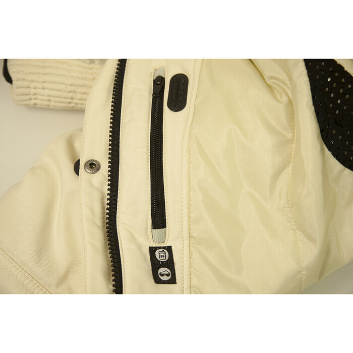 Colmar White Ski Winter Hooded Zipper Jacket size 42