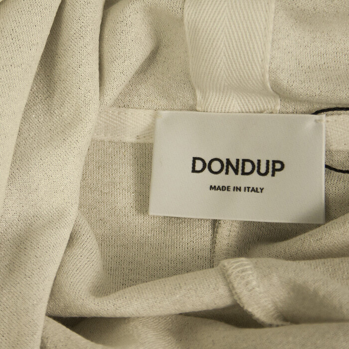 Dondup Silver Gray Viscose Long Sweatshirt Hooded Top size M