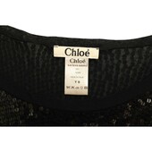 Chloe Black Fully Sequined Long Sleeves Short Mini Length Dress size S