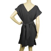 DVF Diane Von Furstenberg New Tasha Gray Belted Tunic Dress Cover Up Sz S