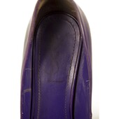 Yves Saint Laurent YSL Tribute Purple Leather Round toe Platform Heels Pumps 37