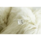 Genuine White Rabbit Fur Wedding Evening Long Scarf Shawl Wrap Warm Etoleο