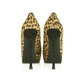 Yves Saint Laurent Brown Leopard Calf Hair Tribute Tribtoo Heels Pumps 40 Shoes