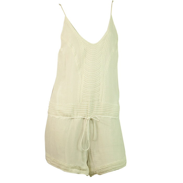 IRO Apoline White Spaghetti Straps Romper Playsuit Shorts size 36