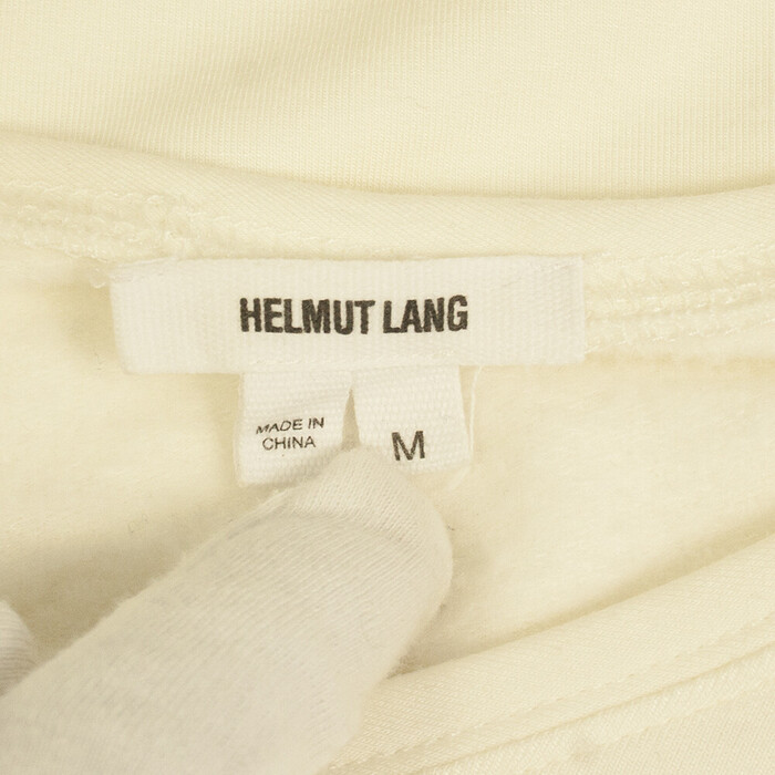 Helmut Lang White Womans Long Dolman Sleeve Relaxed Top - Size M