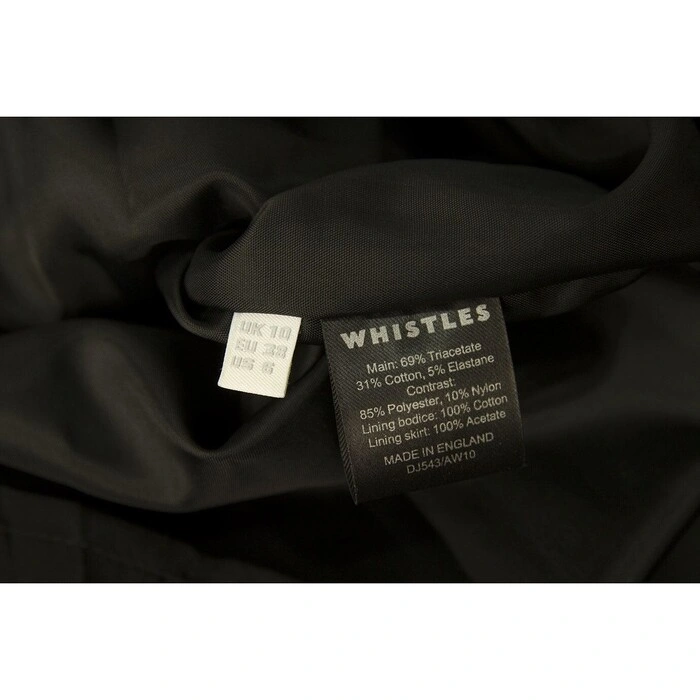 Whistles Black Gold Paneled One Shoulder Draped Mini Dress size UK 10 Eu 38  - Swap Shop