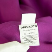 Enrico Coveri Fuchsia 100% Silk Off Shoulders Maxi Evening Gown Dress size 44