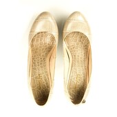 Patrizia Pepe beige croc embossed leather round toe pumps  39