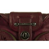 Botkier Burgundy Leather Flap Top Closure Small Shoulder Bag Handbag