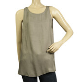 Philosophy Gray Long Length Sleeveless Tank Top Blouse - Size L