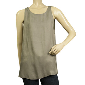 Philosophy Gray Long Length Sleeveless Tank Top Blouse - Size L