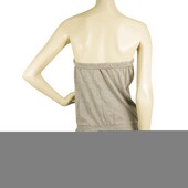 Urban by Pink Soda Gray Cotton Strapless Basic Casual Mini Summer Dress Size XS