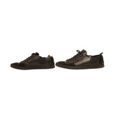 Louis Vuitton Men's Black Leather & Suede Sneakers Trainers Lace Up Shoes size 8