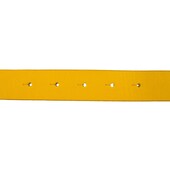 Dsquared 2 yellow leather unisex belt w/square reversed buckle