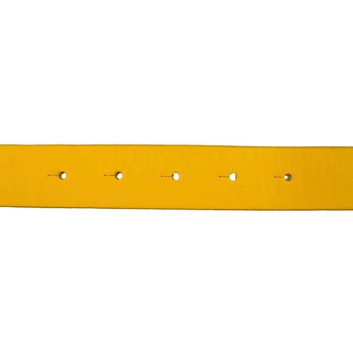 Dsquared 2 yellow leather unisex belt w/square reversed buckle