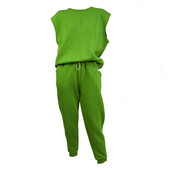 American Vintage Green Sleeveless Top( M/L) Sweat Pants ( S ) Sport Lounge Set