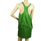 Stella McCartney Green Sleeveless Racer Back Tank Mini Length dress size 40