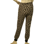 MSGM Animal Leopard Print Hoodie Top Sweat Pants Cotton Lounge Set (S - XS)