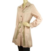 Burberry Girl's 14Y Pink Cotton Polyester Raincoat Mac Belted Trench Jacket Coat