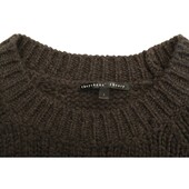 Theyskens' Theory Gray Black Alpaca Merino Wool Blend Knit Sweater Top size S