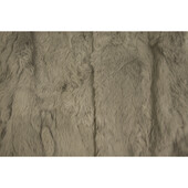 Genuine Rabbit Fur Gray Vest Sleeveless Jacket w. Zipper Coat Winter Gillet S/ M