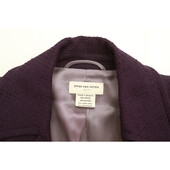 Dries Van Noten Purple Woolen Single Button Blazer Fitted short Jacket size 38