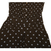 Pringle og Scotland Black & Blue Stars Short Sleeve Knee Dress size UK 10