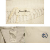 American Vintage White Cotton Top Sweat Pants Sport Lounge Set size S