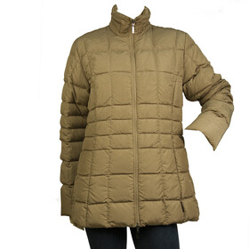 MONCLER Beige Quilted A - Line Down Filing Basic Winter Jacket size 1