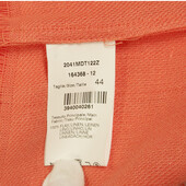 MSGM Orange 100% Linen Sleeveless Long Tank Top Blouse size 44