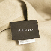 Akris Black Beige Angora Wool Two Sided Double Face Jacket Coat size US 10