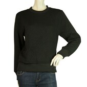 Surface to air Black Polyester Sweatshirt Long Sleeves Top Blouse size 36