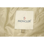 MONCLER Yukari Giubbotto beige light raincoat asymmetric jacket removable hood 1