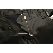 Dolce & Gabbana Black Satin Bermuda Shorts Trousers Pants size 44, Tagss