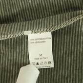 BP Studio Brown Beige Stripes Tank Top Cardigan Cardi Cotton Linen Set size M