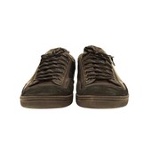 Louis Vuitton Men's Black Leather & Suede Sneakers Trainers Lace Up Shoes size 8