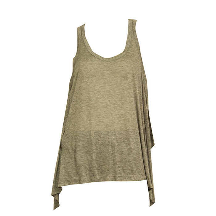 Dolce & Gabbana gray Front Multicolor Silk back Sleeveless Tank Top size 40