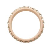 Blumarine Women's wide Pink Crystals Studded Strass Shiny bangle bracelet