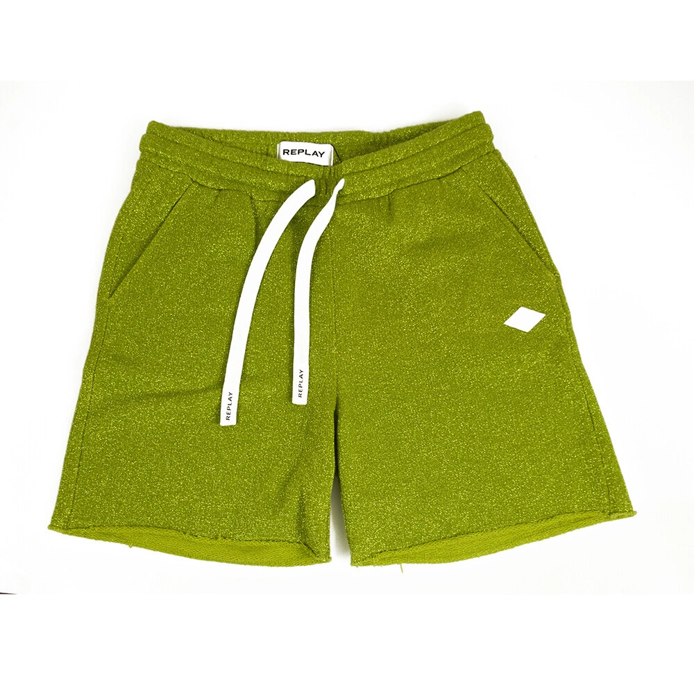Green Cotton Replay Shorts