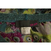 Angelo Marani Glam Multicolor Cats and Owls Sheer Blouse Top size IT 42