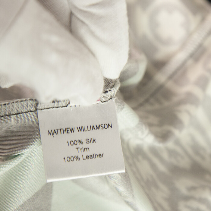 Matthew Williamson Ethnic Print Silk Αμάνικο Μίνι καλοκαιρινό φόρεμα μεγέθους 8